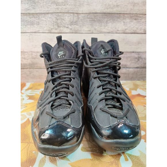 Nike Shoes Nike Air Bakin Tim Hardaway Triple All Black Mens Basketball Shoes Size 1 Poshmark